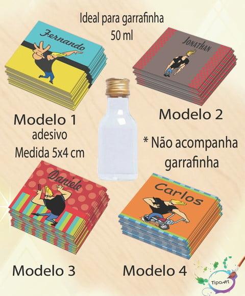 Adesivo Garrafinha-johnny Bravo
