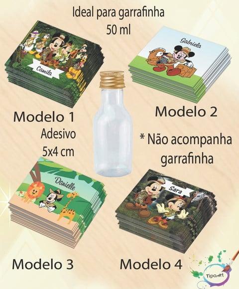 Adesivo Garrafinha-mickey Safari
