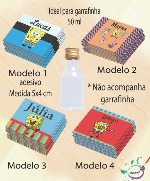 Adesivo Garrafinha-bob Esponja