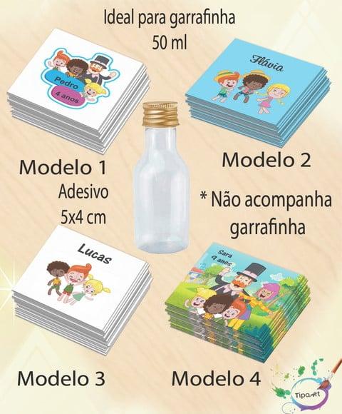 Adesivo Garrafinha-mundo Bita