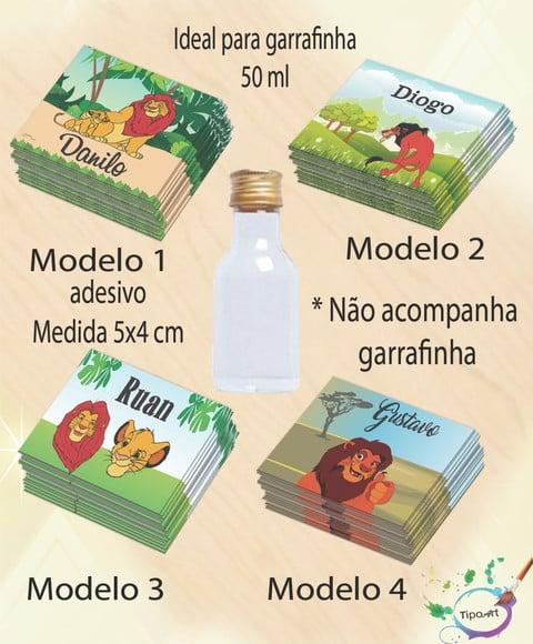 Adesivo Garrafinha-rei Leão