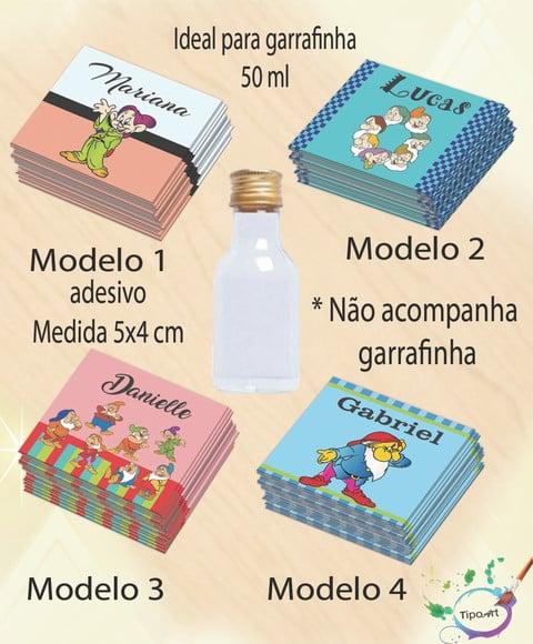 Adesivo Garrafinha-sete Anões