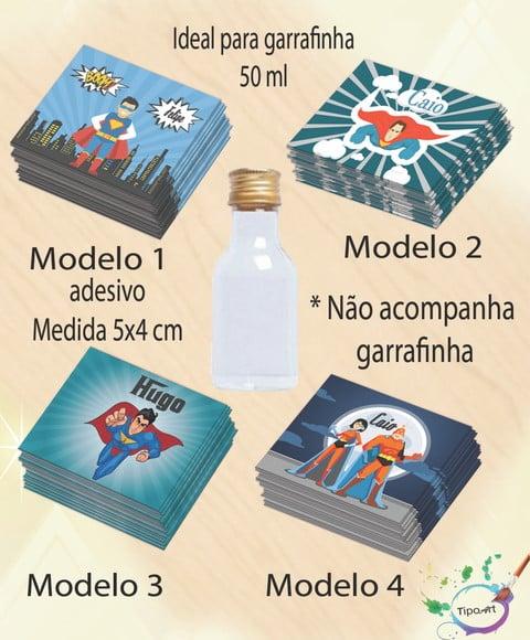 Adesivo Garrafinha-super Heroi