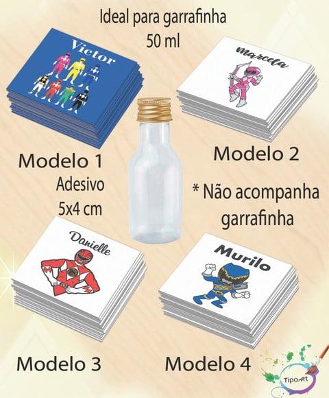 Adesivo Garrafinha-power Ranger