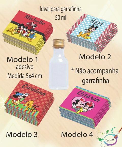Adesivo Garrafinha-turma do Mickey