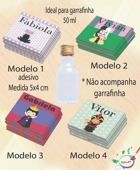 Adesivo Garrafinha-vilões