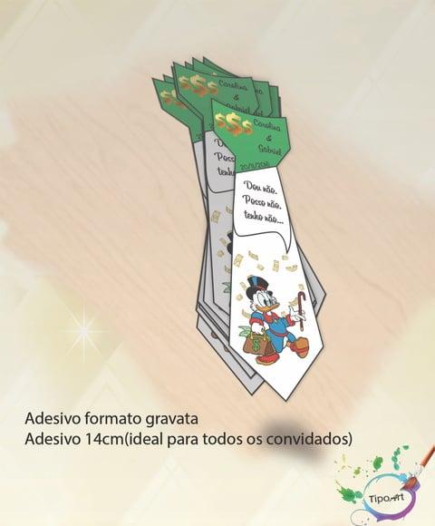 Adesivo Gravata Personalizada Casamento