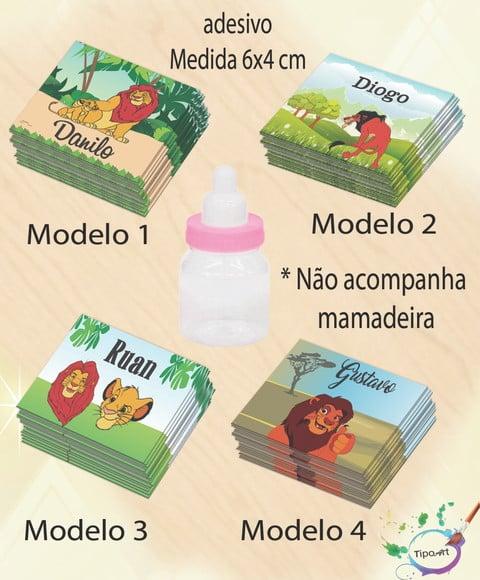 Adesivo Mamadeira-rei Leão
