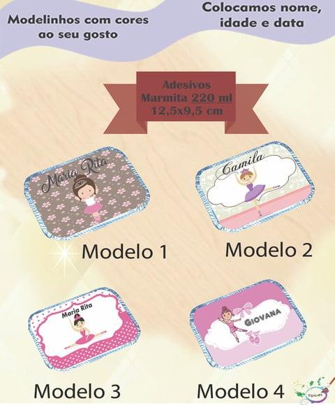 Adesivo Marmitinha 220 Ml-bailarina