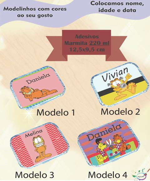 Adesivo Marmitinha 220 Ml-garfield
