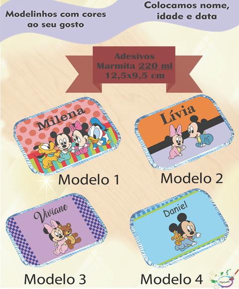 Adesivo Marmitinha 220 Ml-mickey Baby
