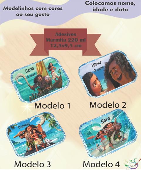 Adesivo Marmitinha 220 Ml-moana e Mauí