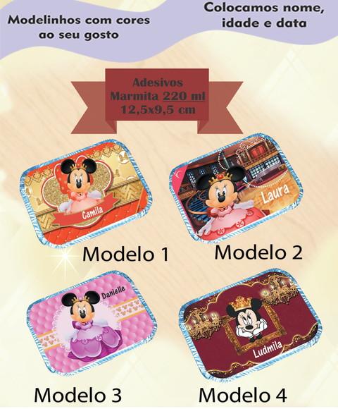 Adesivo Marmitinha 220 Ml-minnie Realeza