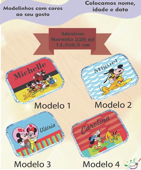 Adesivo Marmitinha 220 Ml-turma do Mickey