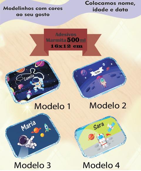 Adesivo Marmitinha 500 Ml-astronauta