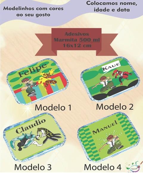 Adesivo Marmitinha 500 Ml-ben 10
