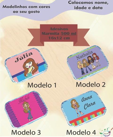 Adesivo Marmitinha 500 Ml-bratz