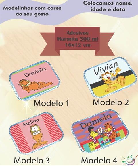 Adesivo Marmitinha 500 Ml-garfield