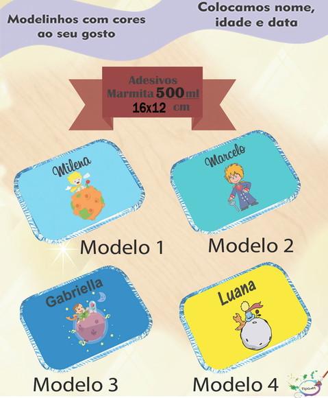 Adesivo Marmitinha 500 Ml-pequeno Príncipe