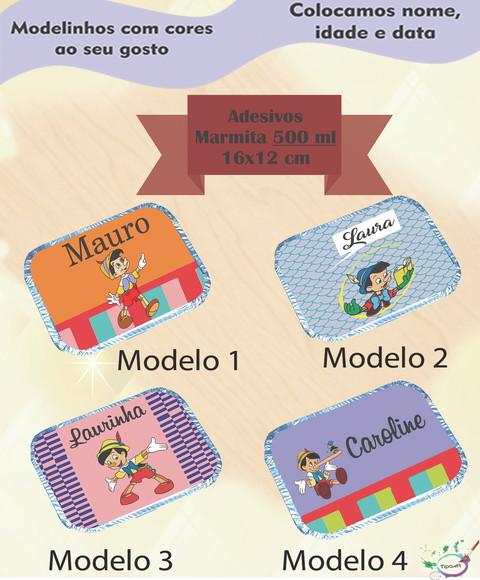 Adesivo Marmitinha 500 Ml-pinoquio