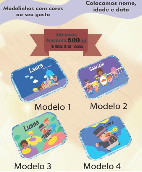 Adesivo Marmitinha 500 Ml-radio Bita