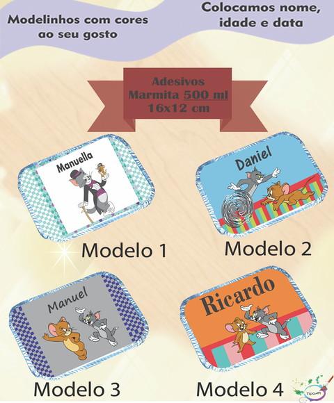 Adesivo Marmitinha 500 Ml-tom e Jerry