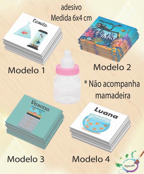 Adesivo Mini Mamadeira-aquário