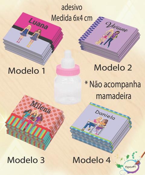 Adesivo Mini Mamadeira-barbie