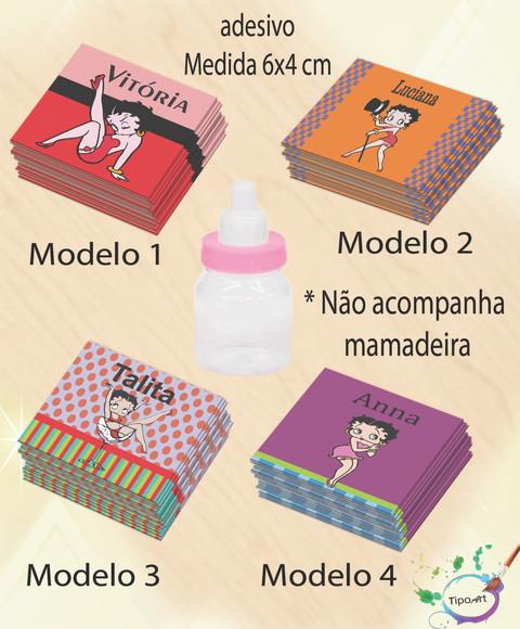 Adesivo Mini Mamadeira-betty Boop