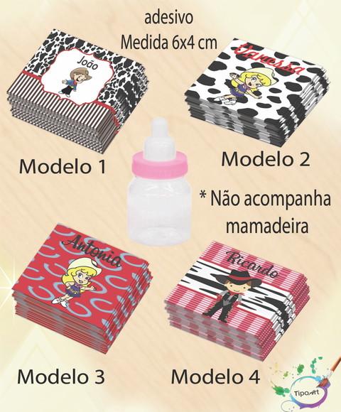 Adesivo Mini Mamadeira-cowboy