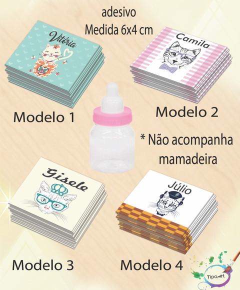 Adesivo Mini Mamadeira-gatinho