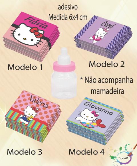 Adesivo Mini Mamadeira-hello Kitty