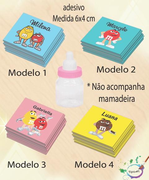 Adesivo Mini Mamadeira-m&m