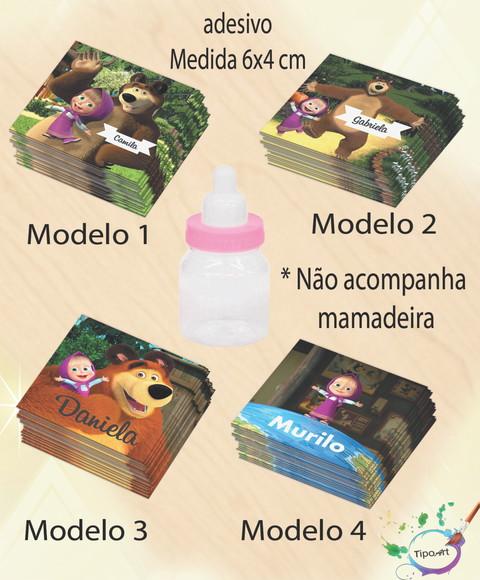 Adesivo Mini Mamadeira-masha