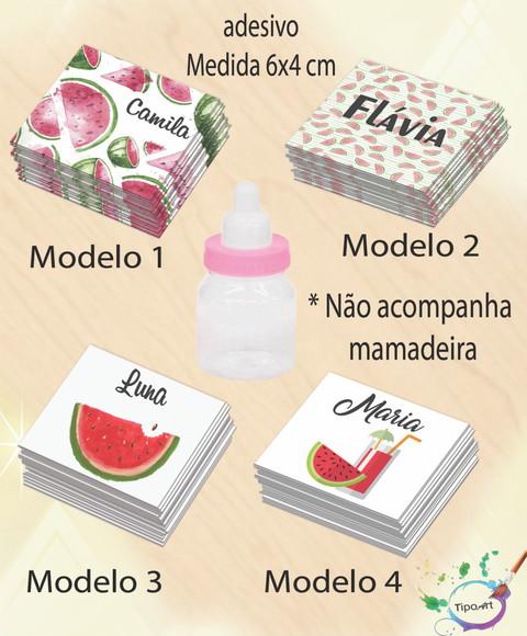 Adesivo Mini Mamadeira-melancia