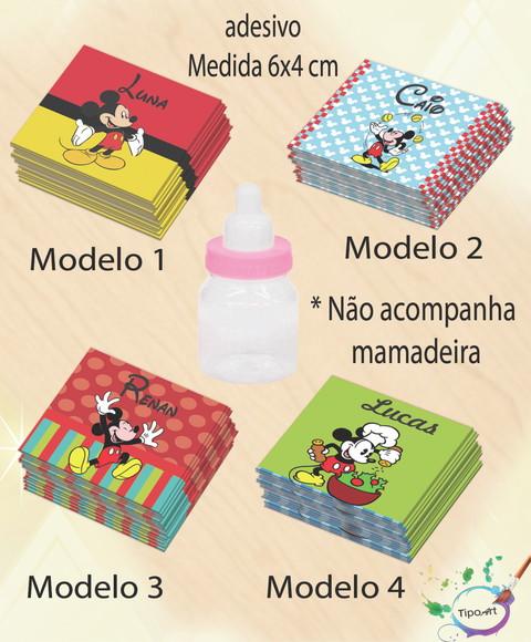 Adesivo Mini Mamadeira-mickey