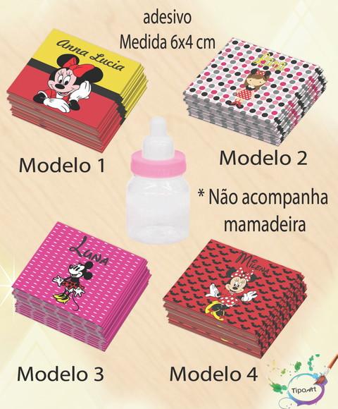 Adesivo Mini Mamadeira-minnie