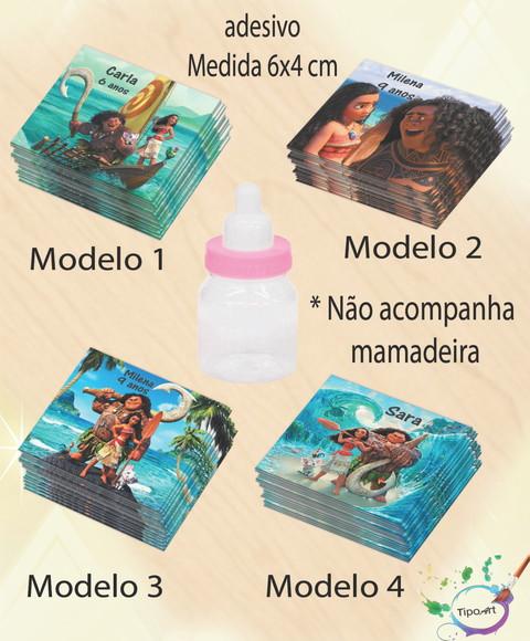 Adesivo Mini Mamadeira-moana e Mauí