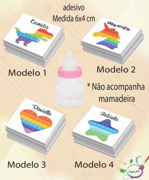 Adesivo Mini Mamadeira-pop Fidget
