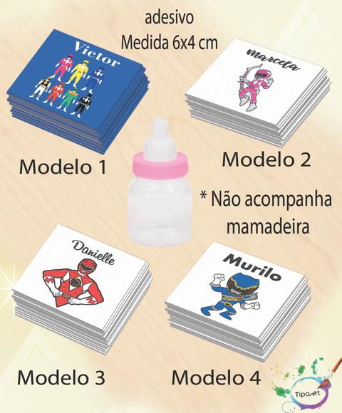 Adesivo Mini Mamadeira-power Ranger