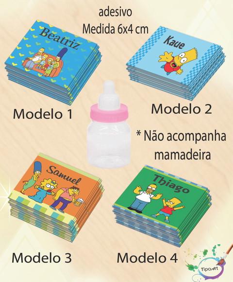 Adesivo Mini Mamadeira-simpson