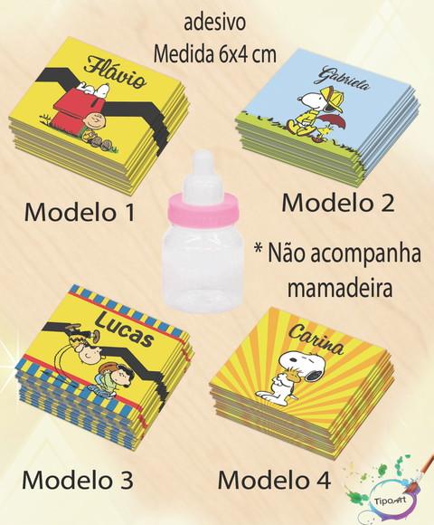 Adesivo Mini Mamadeira-snoopy