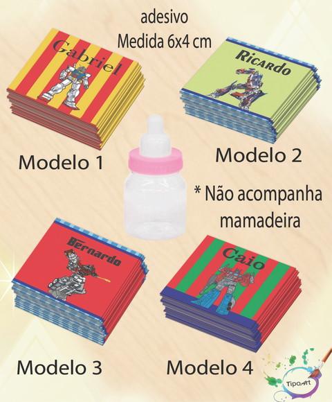 Adesivo Mini Mamadeira-transformers