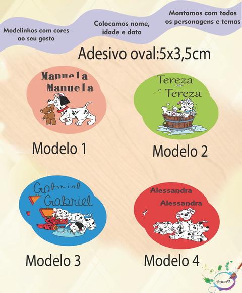 Adesivo Oval-101 Dalmata