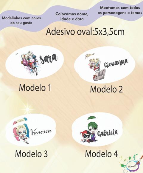 Adesivo Oval-arlequina