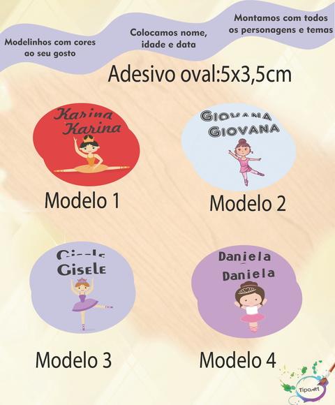 Adesivo Oval-bailarina