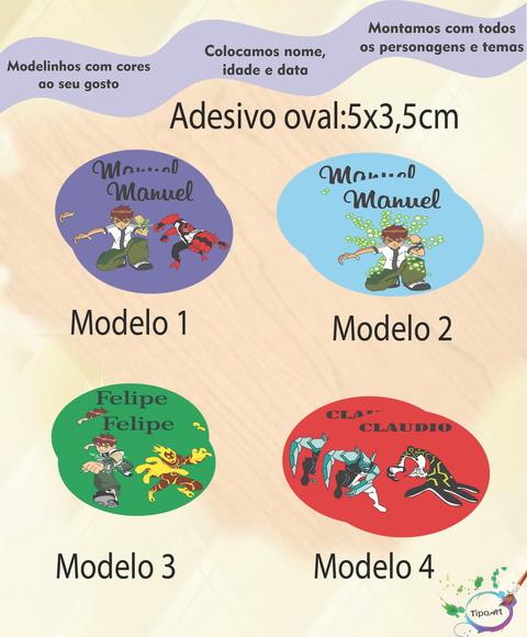 Adesivo Oval-ben 10