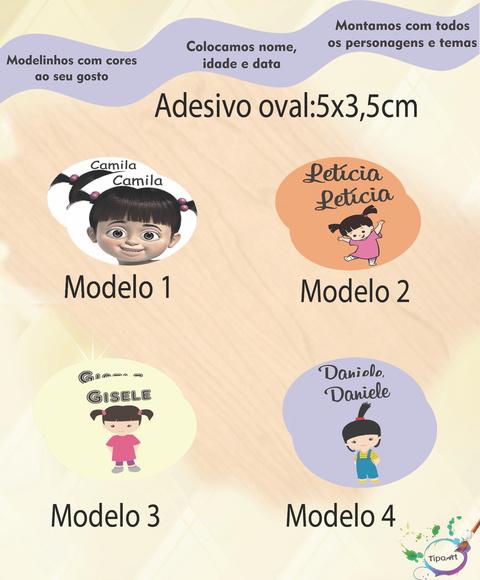 Adesivo Oval-boo