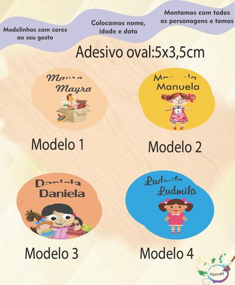 Adesivo Oval-boneca