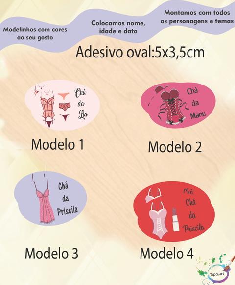 Adesivo Oval-chá de Lingerie#2
